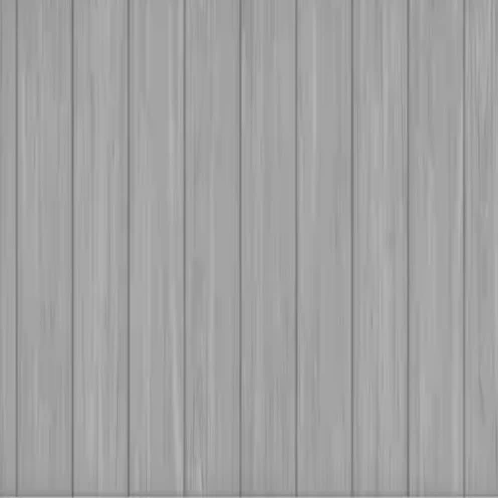 Close-up texture shot of driftwood gray vinyl fencing panel — mimics natural weathered wood grain while offering durability and no painting required; ideal for coastal or modern rustic aesthetics