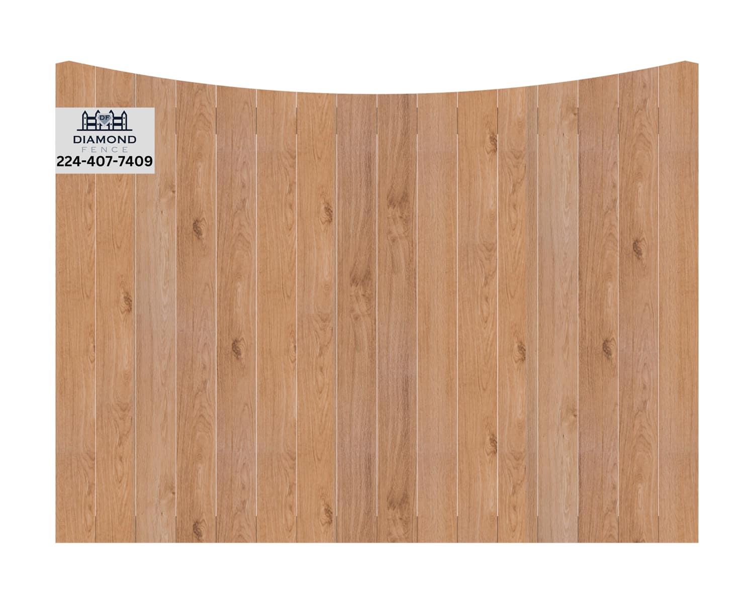 Straight-edged, fully enclosed wood privacy fence with vertical boards and no gaps — perfect for backyard security and noise reduction in residential neighborhoods